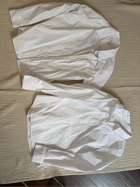 Banana Republic White Button-Down Women's Shirts NWOT SET OF 2